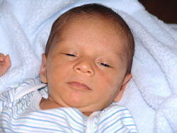 Kayden as a baby