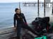 Liz before 1st dive