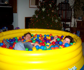 Jason and Blu in the Ball Jumper